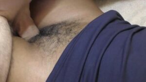 Black hairy cunt for big white cock creampie